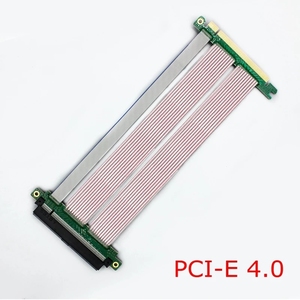 PCIe x16ライザーケーブルGen4高速PCグラフィックスカードPCI-E4.016x延長ケーブルGPU1U2Uシャーシ用の柔軟なフルスピード - Product Image 1