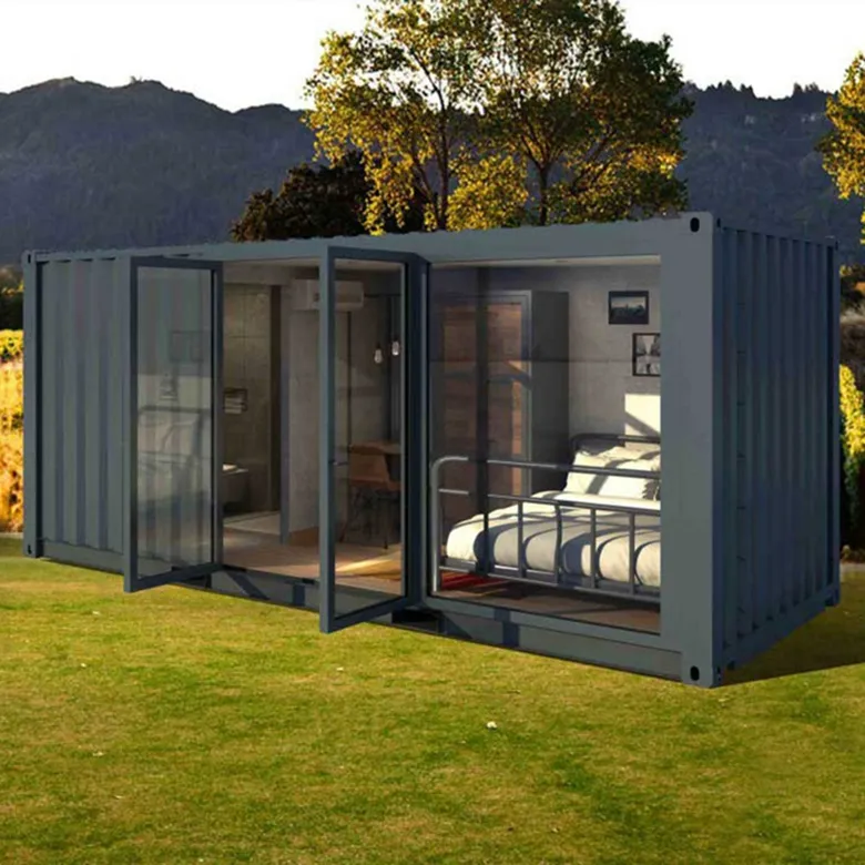 Nhà Bếp Chuyển Đổi Sang Trọng Nhà Vệ Sinh Phòng Tắm Quán Cà Phê Nhà Văn Phòng 20 Chân 40ft Container Prefab Vận Chuyển Container Nhà