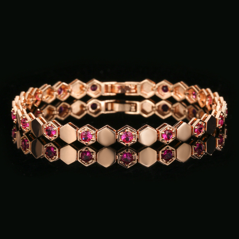 Red corundum bracelet18cm