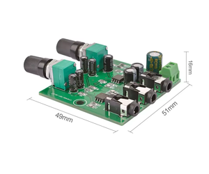 Placa mezcladora de señal de Audio estéreo de 2 vías, placa mezcladora multicanal para salida de amplificación unidireccional, amplificador de Audio para auriculares - Product Image 3
