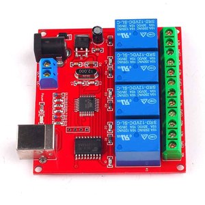 5V 12V 24V New 4 Channel USB Relay Control Switch Programmable <strong>Computer</strong> Control <strong>for</strong> Smart Home PC Intelligent <strong>Controller</strong> - Product Image 2