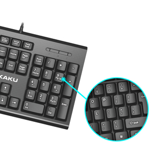 Wired <strong>Keyboard</strong> KAKU/KAKUSIGA Waterproof 104 Keys Fully Compatible USB Wired <strong>Keyboard</strong> <strong>Computer</strong> Accessories - Product Image 2