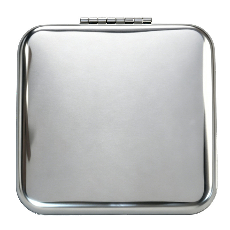 Silver Sqaure Metal Compact Mirror 70
