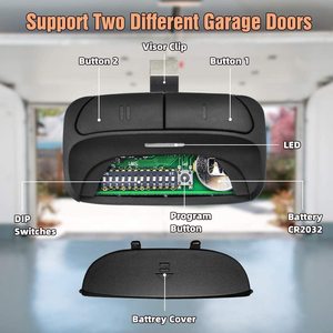 Tor-Fernsteuerung Rolling-Code-Sender Garagentor-Fernsteuerung Multifrequenz-Fernsteuerung mit Clip - Product Image 3