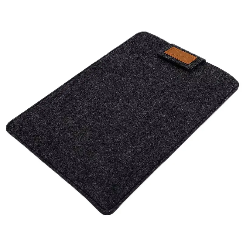 LB053 custodia per tablet per notebook 13 borsa per laptop di lusso in feltro di pelle personalizzata da 15.6 pollici con supporto