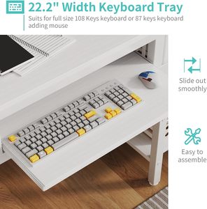 High Quality L-Shaped Gaming <strong>Table</strong> <strong>with</strong> Movable Monitor Stand LED Lights and Power Outlets <strong>Computer</strong> Desk for Home Gaming Setup - Product Image 4