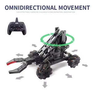 Роботизированная рука с открытым исходным кодом Raspberry 4WD Mecanum Robot Car AI Vision Программирование умная Робототехника комплекты