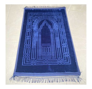 Wholesale Price Solid Color Shiny Fleece Embossed <strong>Good</strong> Quality Muslim Islamic Prayer Rug Prayer <strong>Mat</strong>