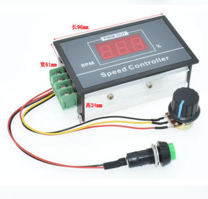 Regulador de velocidad del motor PWM DC digital 6V12V24V48V controlador de interruptor de control de velocidad continuo - Product Image 1