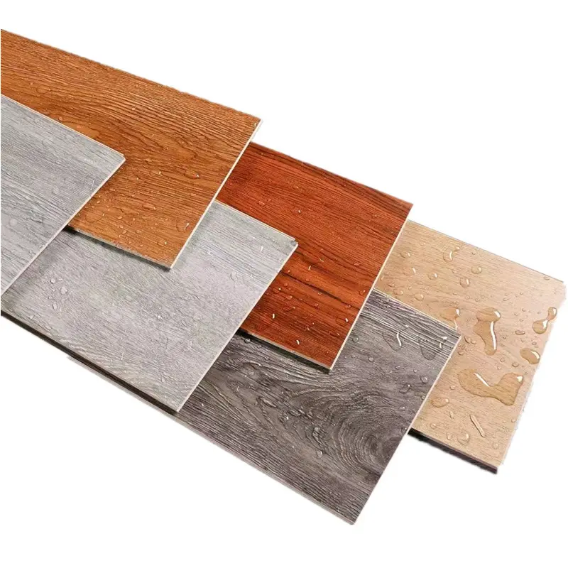 Antiguo interior madera SPC lujo clic bloqueo impreso vinilo Pvc azulejo de suelo núcleo rígido Lvt vinilo plástico suelo tablón