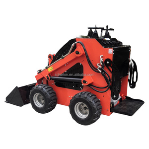 400Kg <strong>Loading</strong> Weight 4x4 Wheel <strong>Skid</strong> Steer Loader <strong>With</strong> Multi-function Attachments for Sale - Product Image 3