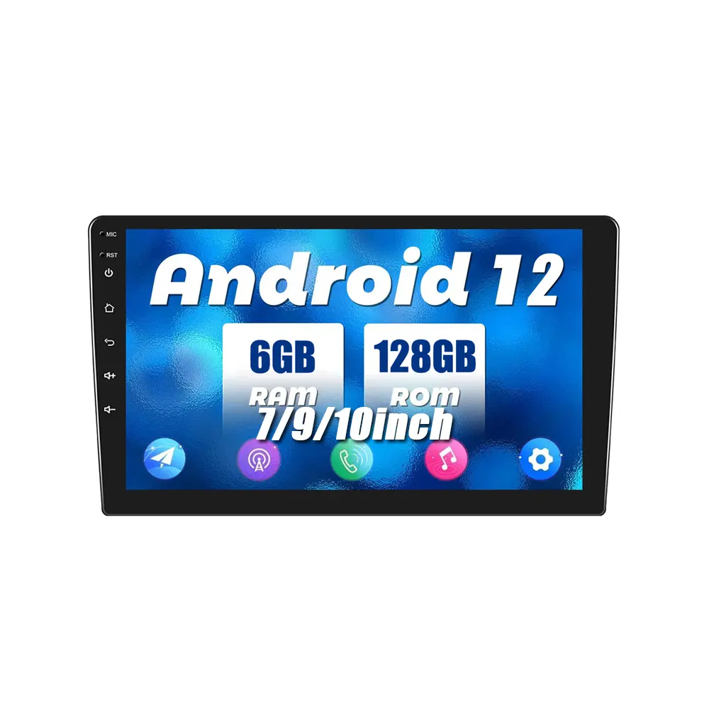 Podoof 9 "1 + 16/2 + 32 Android 11 xe Stereo DIN đôi màn hình cảm ứng 2 Din Xe đài phát thanh Video autoradio GPS Wifi BT FM RDS