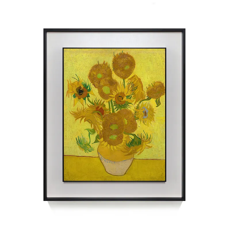 Vincent van Goghs Sonnenblumen Hochwertige Reproduktion kunstdrucke Metallrahmen Gemälde und Wand kunst Leinwand Kunst