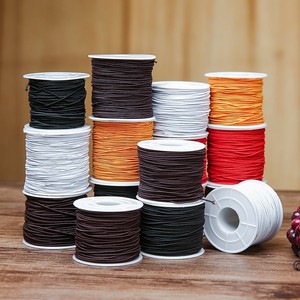 Colorful Stretch Round <strong>Elastic</strong> Cord Rope 1-15 mm Multi Colors PP Wrapped <strong>Elastic</strong> Drawstring Cord Band for Garment