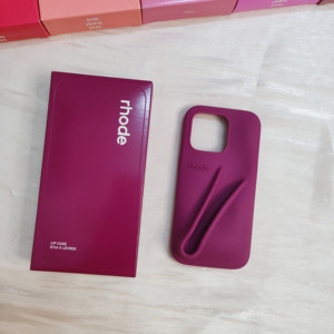 Luxury <strong>Rhode</strong> Silicone Mobile Phone Cases with Lip Gloss Lipstick Holder Compatible with for IPhone11 12 13 14 15 16 Pro <strong>Max</strong> Plus