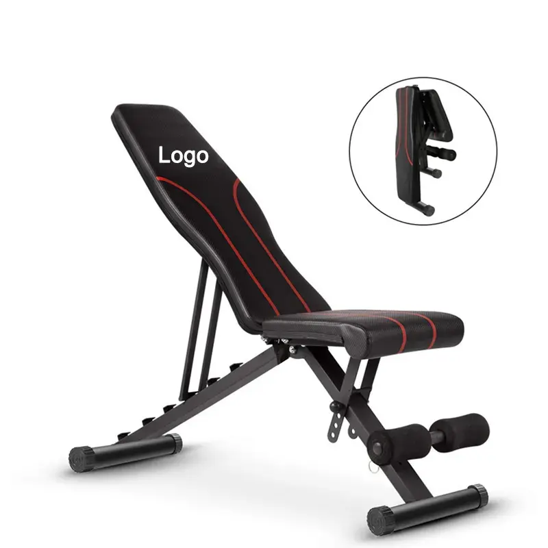 TOPKO – banc de Fitness pliable et réglable à usage domestique, presse d'exercice, haltérophilie, gymnastique