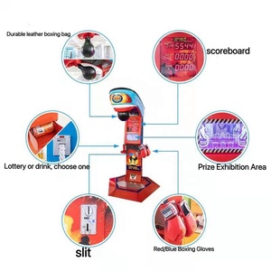 Cú Đấm điện tử đo Arcade trò chơi đấm bốc máy trong nhà đồng tiền hoạt động vé Redemption đấm đấm đấm máy đấm bốc - Product Image 4