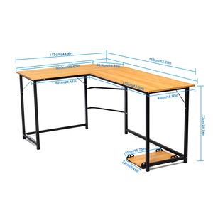 <strong>Simple</strong> Style Wooden MDF PANEL Corner Study Large Modern <strong>Computer</strong> <strong>Desk</strong> - Product Image 3