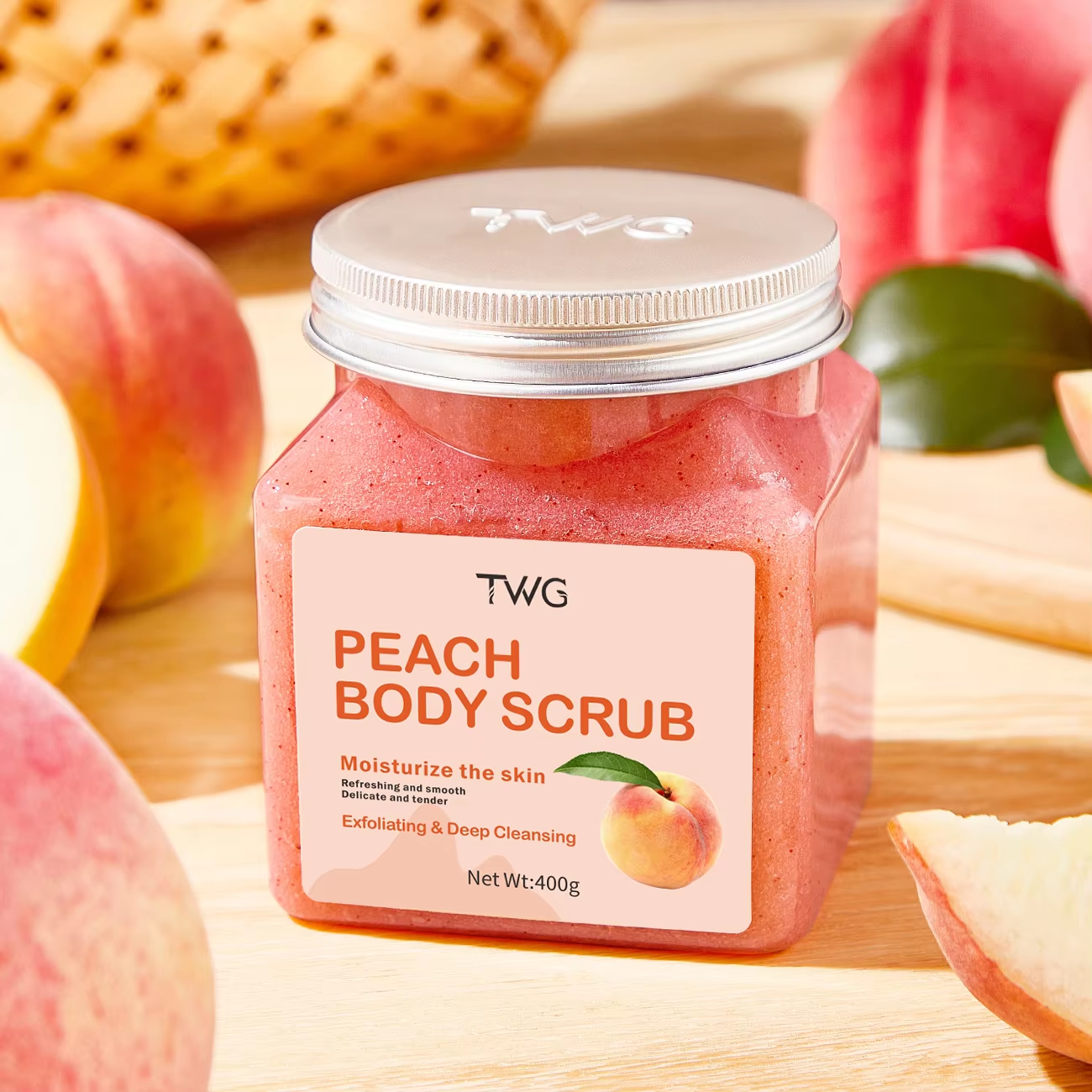 5925 TWG Peach Bath Salt Body Scrub 400g (English Version)