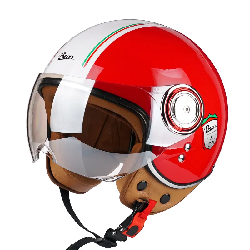 B-110B Preço Barato Abs Sbr Casco Para Bici Capacete Da Motocicleta Para Capacete Impresso Das Mulheres Capacete De Meia Face