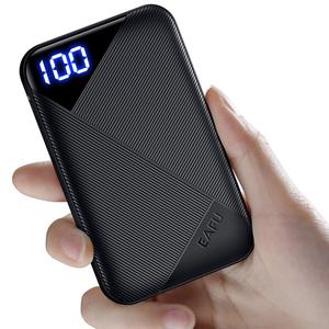 EAFU Portable Charger Pocket-size LED Display 6000mAh Power Bank With USB Type <strong>C</strong> <strong>Input</strong> <strong>Output</strong> 3A High-Speed Battery Pack - Product Image 1