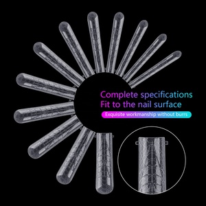 BQAN İpuçları yumuşak oje yanlış Oem çift formları özel etiket uzun tabut orta kare tam kapak tırnak ipuçları - Product Image 4