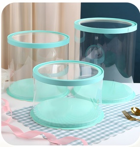 Transparent Cake <strong>Box</strong> Transparent Cover 3-In-1 Multi-Size Baking Package 6 8 12-Inch <strong>Round</strong> Cake <strong>Box</strong> Flower Plush <strong>Toy</strong> <strong>Box</strong> - Product Image 4