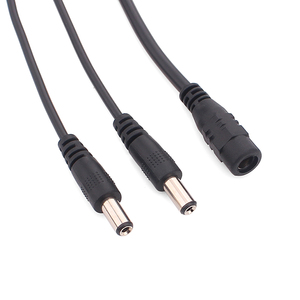 1 ila 2 yollu 2.1x5.5mm/2.5x5.5mm 12V erkek kadın DC güç kablo DC Splitter kablosu 1 ila 2 - Product Image 3