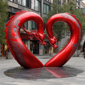 Tùy chỉnh hình trái tim điêu khắc thép không gỉ với thiết kế hiện đại xây dựng bền cho khách sạn & vườn - Product Image 6