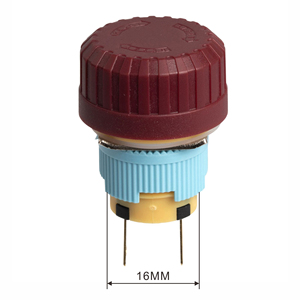 Interruttore a pulsante di arresto di emergenza da 16mm 3A 250V IP65 interruttore di Reset impermeabile con autobloccante 1NC per sistema ascensore - Product Image 2