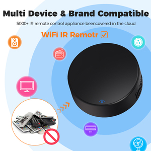 Tuya Inteligente WiFi Controle Remoto IR <span class=keywords><strong>Universal</strong></span> Temperatura <span class=keywords><strong>Sensor</strong></span> de Umidade Plástico Alexa Voz Google Home Compatível Vida Inteligente