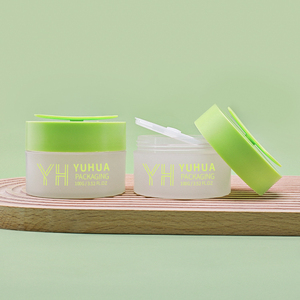新着100gppプラスチッククリーム容器クリーナースクラブジャーSalicylic acid cotton chip bath salt <span class=keywords><strong>jar</strong></span> with magnet spoon