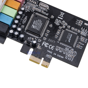 Tarjeta de sonido Digital PCI-E PCI Express, tarjeta de expansión de 6 canales, 5,1 condensadores sólidos, 5,1 canales, Audio 3D, Chip CMI8738 - Product Image 3