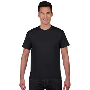 T-shirt de algodão masculino básico personalizado impresso Casual manga curta O-pescoço padrão sólido curto comprimento Tee-Shirts Cotons