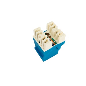 短型 Cat6 UTP RJ45 模块 180 度打孔器打下 Keystone 插孔 110 & 克朗国际数据公司 (IDC) - Product Image 4