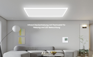 <strong>Far</strong> Infrared <strong>Heater</strong> Panels With LED Light Room Ceiling <strong>Heater</strong> Remote and Wifi Control - Product Image 3
