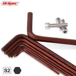 <strong>8pc</strong> Metric Mini <strong>Hex</strong> Allen <strong>Key</strong> Wrench Tool Set DIY 0.7-4mm Sizes S2 Steel Small L-Shape Long Arms Customizable Keychain Holder - Product Image 3