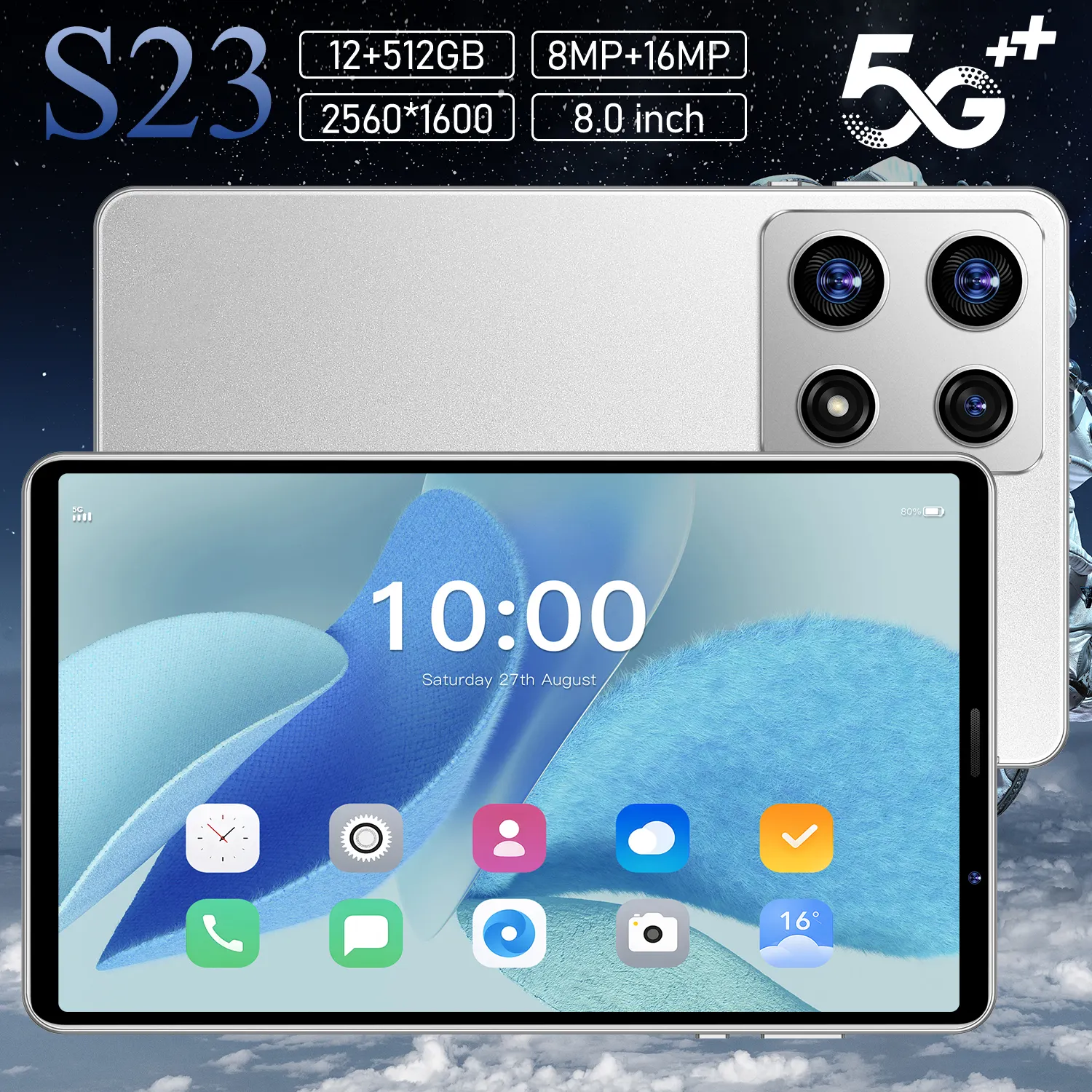 S23 Tablet Dual OS para adulto Tablet PC grande bateria portátil Android original alta qualidade Tablet PC