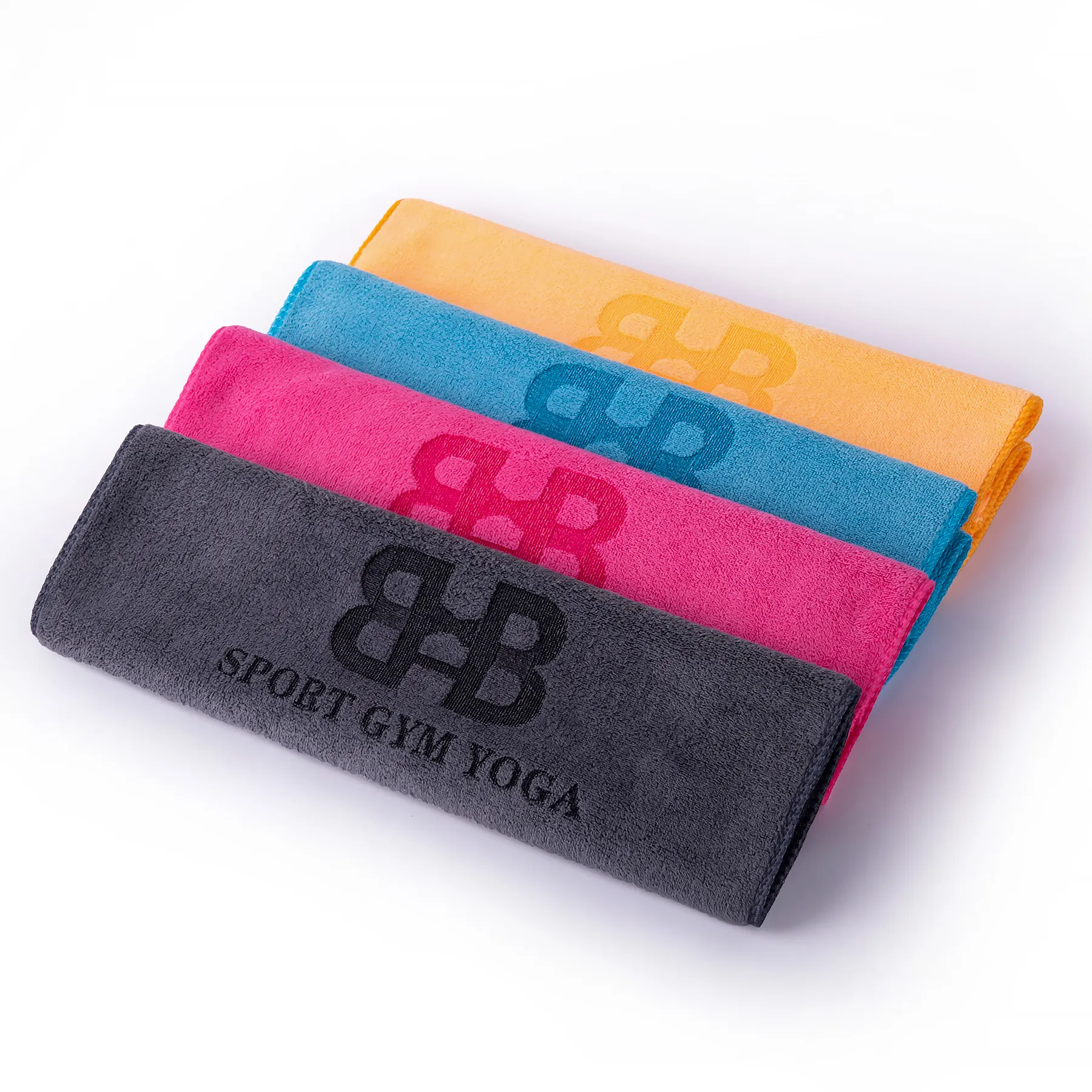Factory wholesale high quality water absorption custom laser logo microfiber sport towel sublimated yoga neck towel gym towels