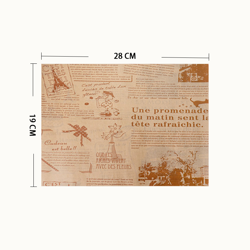 Periódico inglés marrón-rectangular