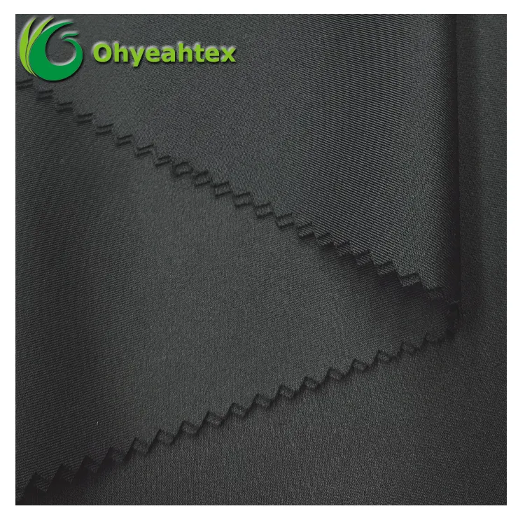 Tissu recyclé Fabricant de vêtements personnalisé de tissu polyester recyclé certifié GRS 200gsm pour tissu de sport recyclé