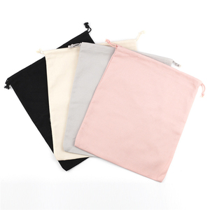 Patrones de impresión personalizados, bolsa con cordón de cuerda ecológica, bolsa de algodón de lona, bolsa de almacenamiento de regalo de joyería con logotipo - Product Image 3