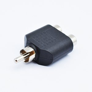 <strong>RCA</strong> Adaptor Stereo <strong>Splitter</strong> <strong>1</strong> Male to <strong>2</strong> Female Audio AV Plug for Computer TV System Transfer Adaptor - Product Image 4