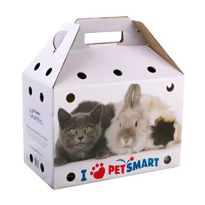 Özelleştirilmiş taşınabilir Pet hediye kutuları kabartmalı kedi ve köpek ulaşım araçları ev kullanımı için karton ambalaj - Product Image 3