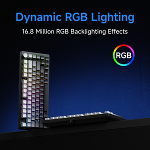 EWEADN DK75 Prozent mechanische Tastatur 75% Mini tragbare blaue Schalter Gaming-Tastatur Mechanisch mit LED RGB Hintergrund beleuchtung - Product Image 5