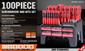 100pcs Hand Tool <strong>Sets</strong> Tool <strong>Set</strong> with Screwdriver Family Combination Suit Screwdriver Kit Tool Screw Driver Screwdriver <strong>Set</strong> - Product Image 3