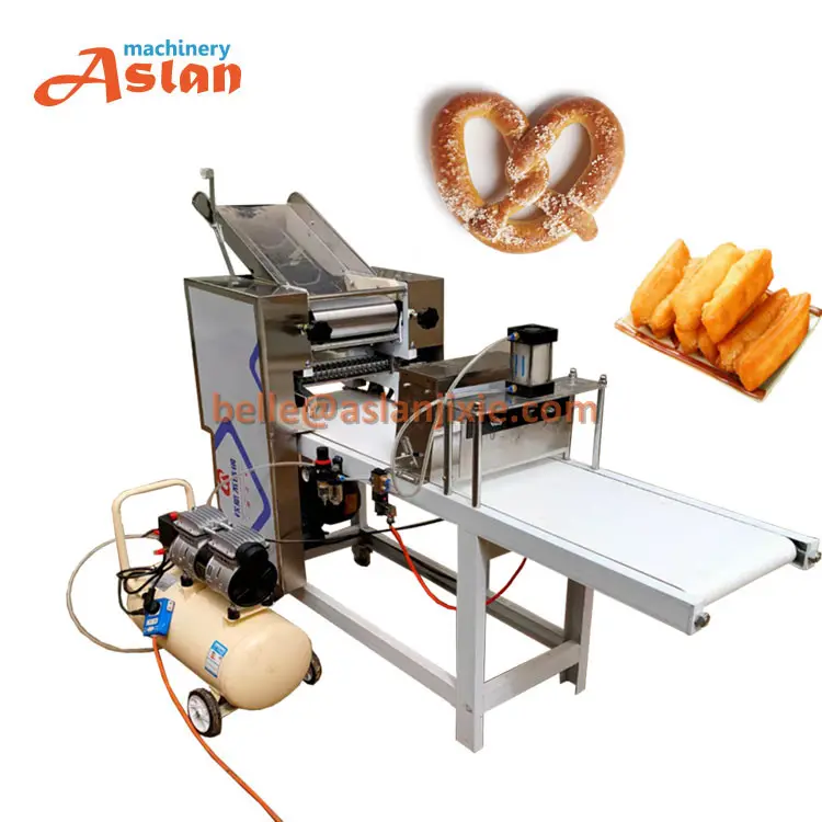 Máquina de corte de pasta de pan Pretzel, máquina de corte de fideos y Palo de Pretzel suave alemán