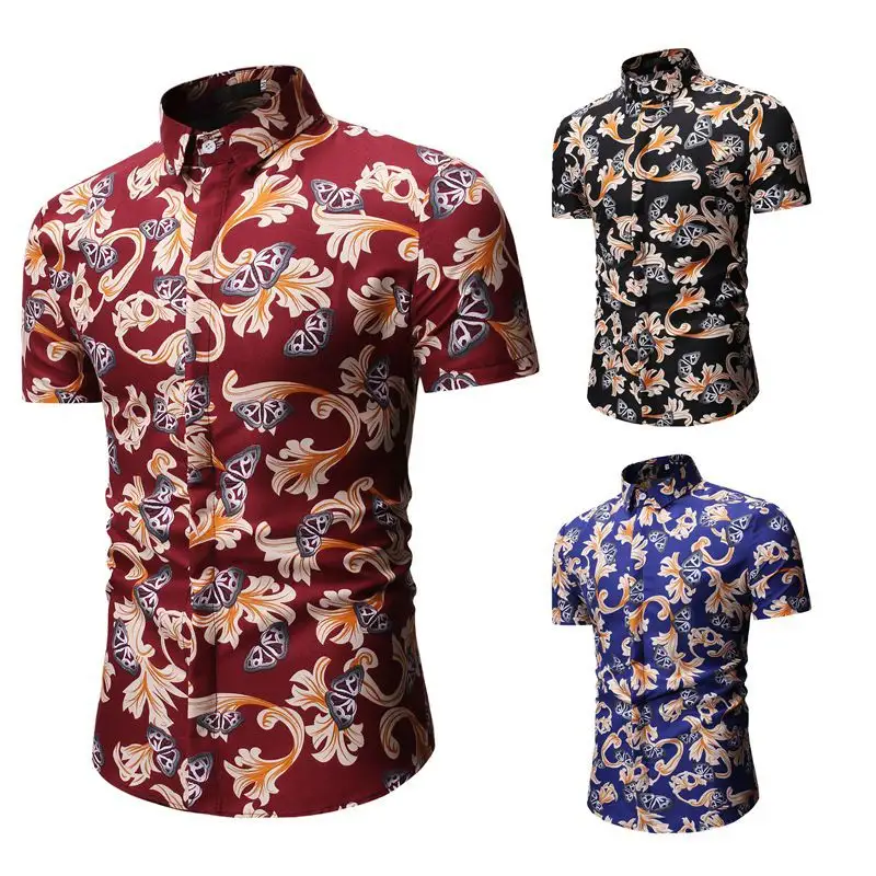 Camisas hawaianas de Cachemira para hombre, estampadas por sublimación completa, personalizadas