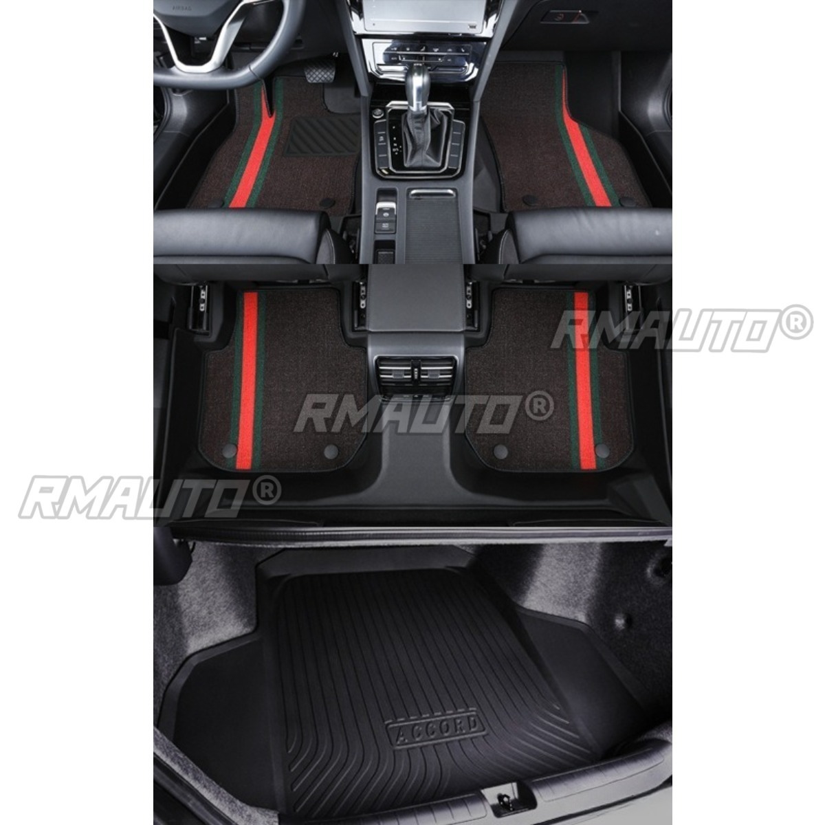 TPE foot pad Chenille coffee tri color TPO trunk