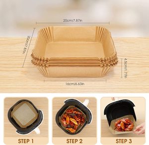 Nhà bếp Nồi chiên không khí Nướng Giấy Da Hai Mặt dùng một lần dầu-bằng chứng thịt nướng tấm cho bánh sandwich bánh mì thực phẩm lò - Product Image 3